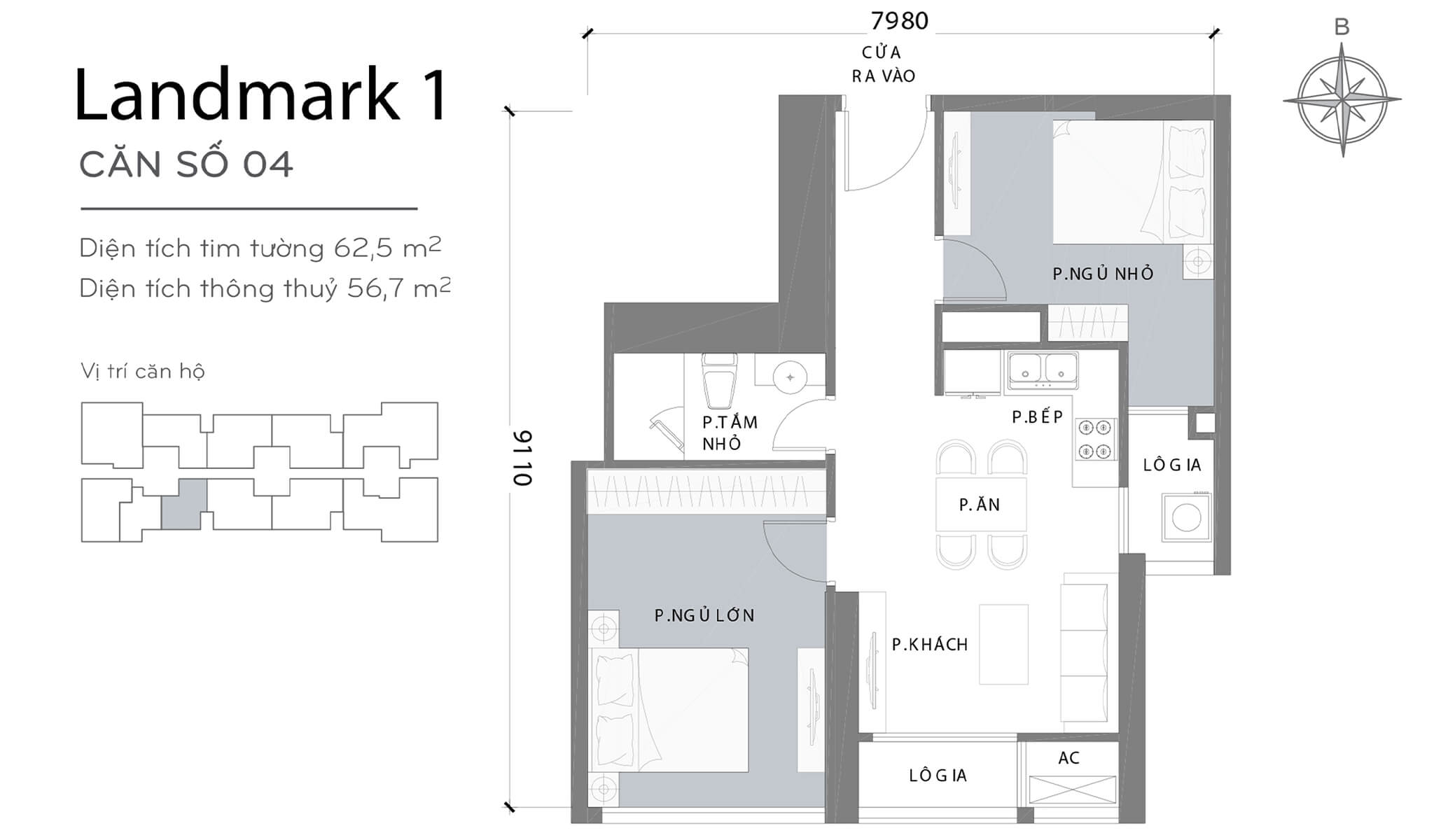 Layout L1-04 | Tòa Landmark 1 - Vinhomes Central Park