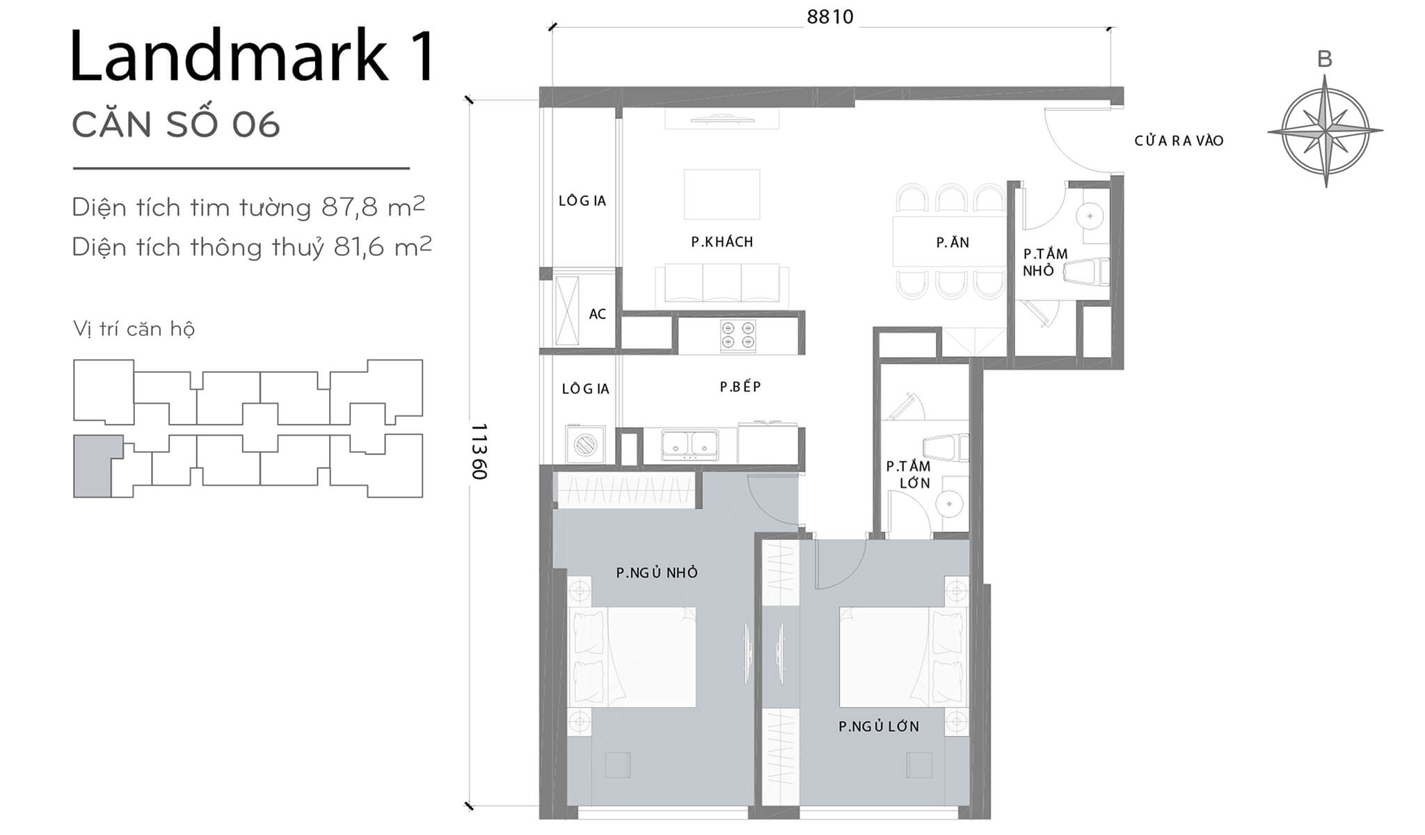 Layout L1-06 | Tòa Landmark 1 - Vinhomes Central Park